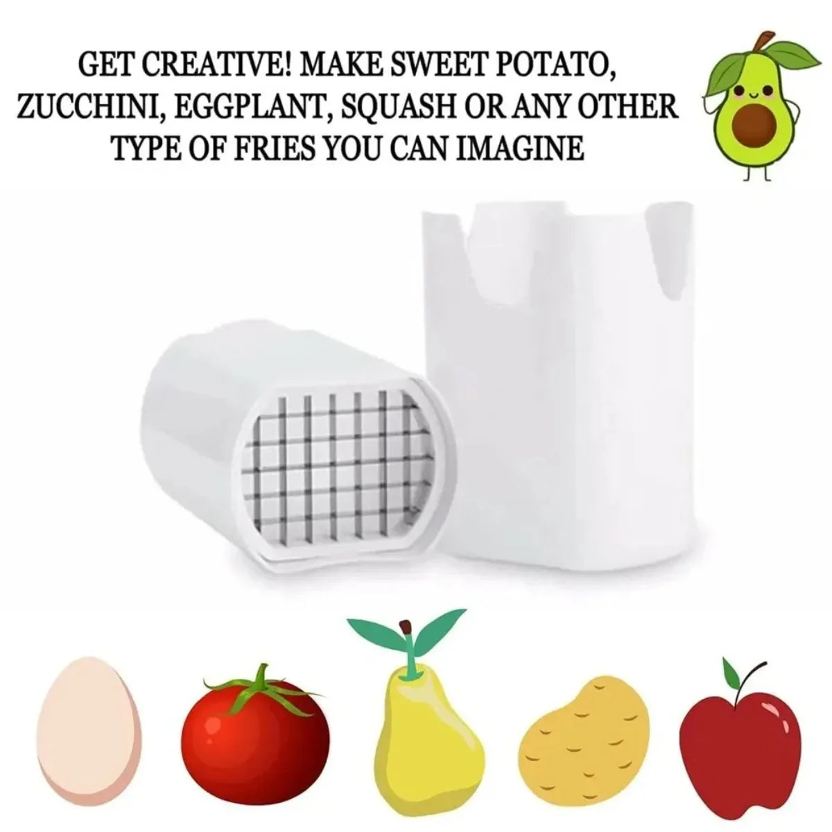 Multipurpose Rapid French Fry Cutter Food Grade Vegetable Potato Slicer Dicer Fruit Vegetable Chopper Reusable Kitchen Gadget