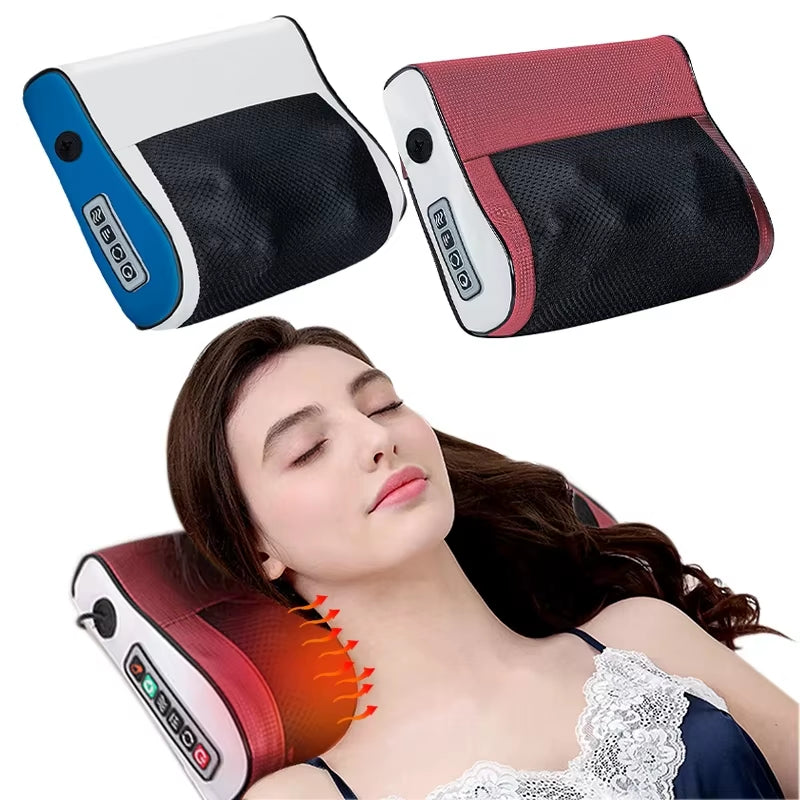 Multi-Functional & Adjustable for Shoulder and Back Relaxation 3D Kneading Neck Massager with Heat