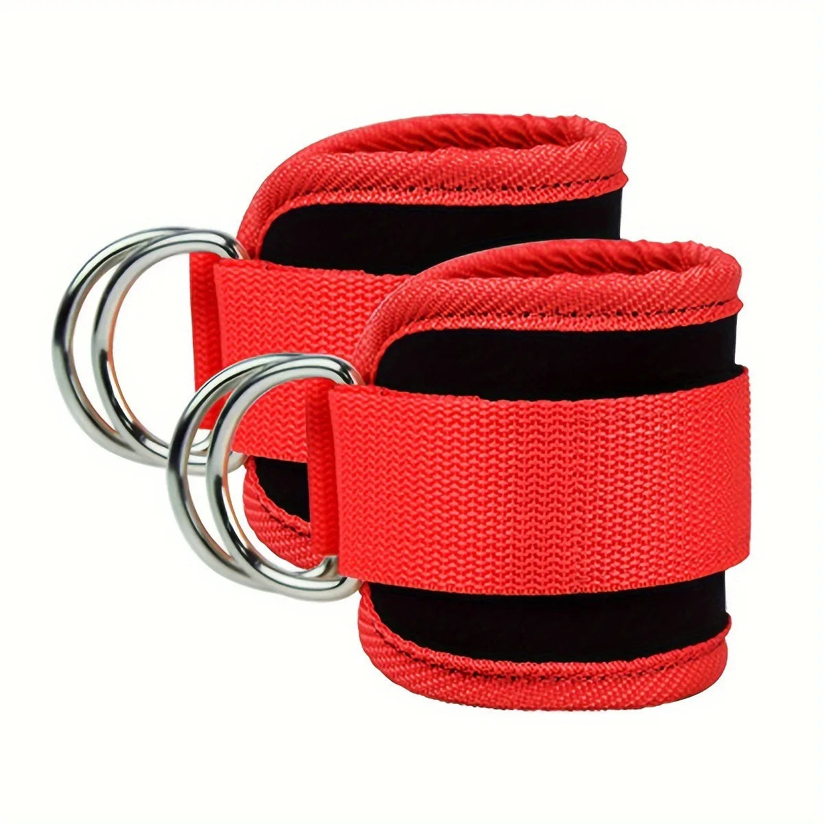 Ankle Resistance Bands with Cuffs for Women & Men - 3-Level Adjustable Leg & Glute Workout Equipment, Portable Home Gym Exercise Bands for Kickbacks, Hip Thrusts, Yoga, Strength Training