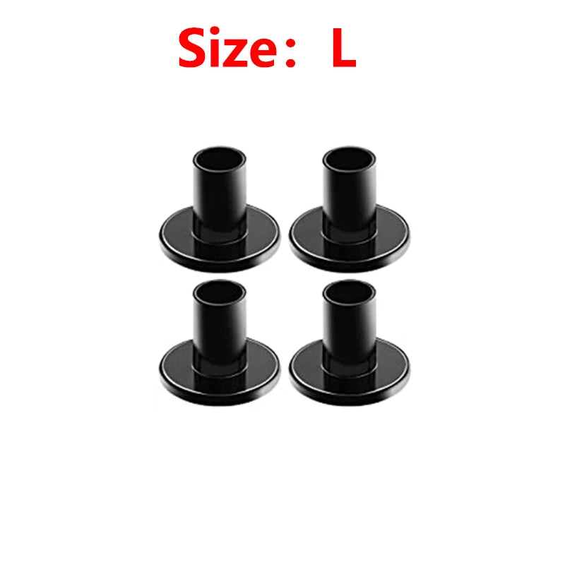 4Pcs Non-Slip High Heel Protector Covers High Heels round Protective Stoppers Wearable Silence Heel Cover Shockproof Accessory