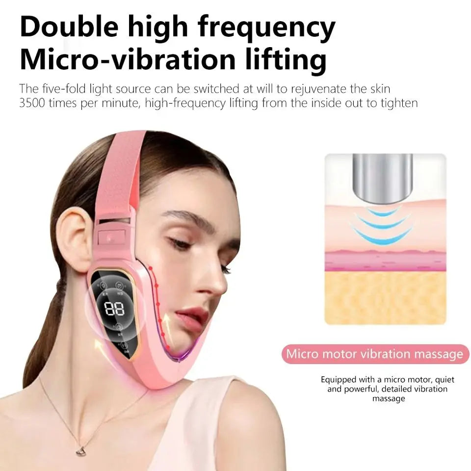 Facial Lifting Massager 12 Gears Electric Facial Massager V-Line Face Lifting Slimming Vibration Device Home Use Beauty Tool